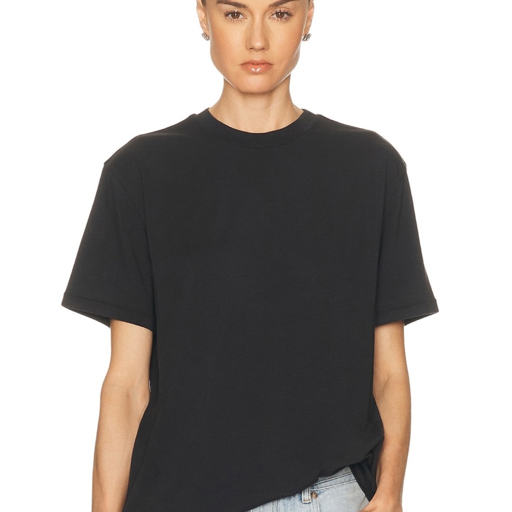 SKIMS Boyfriend T Shirt Black Onyx Oversized XS